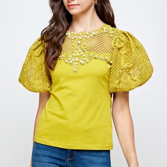 NEW Beaded Blouse - Picture 1 of 3